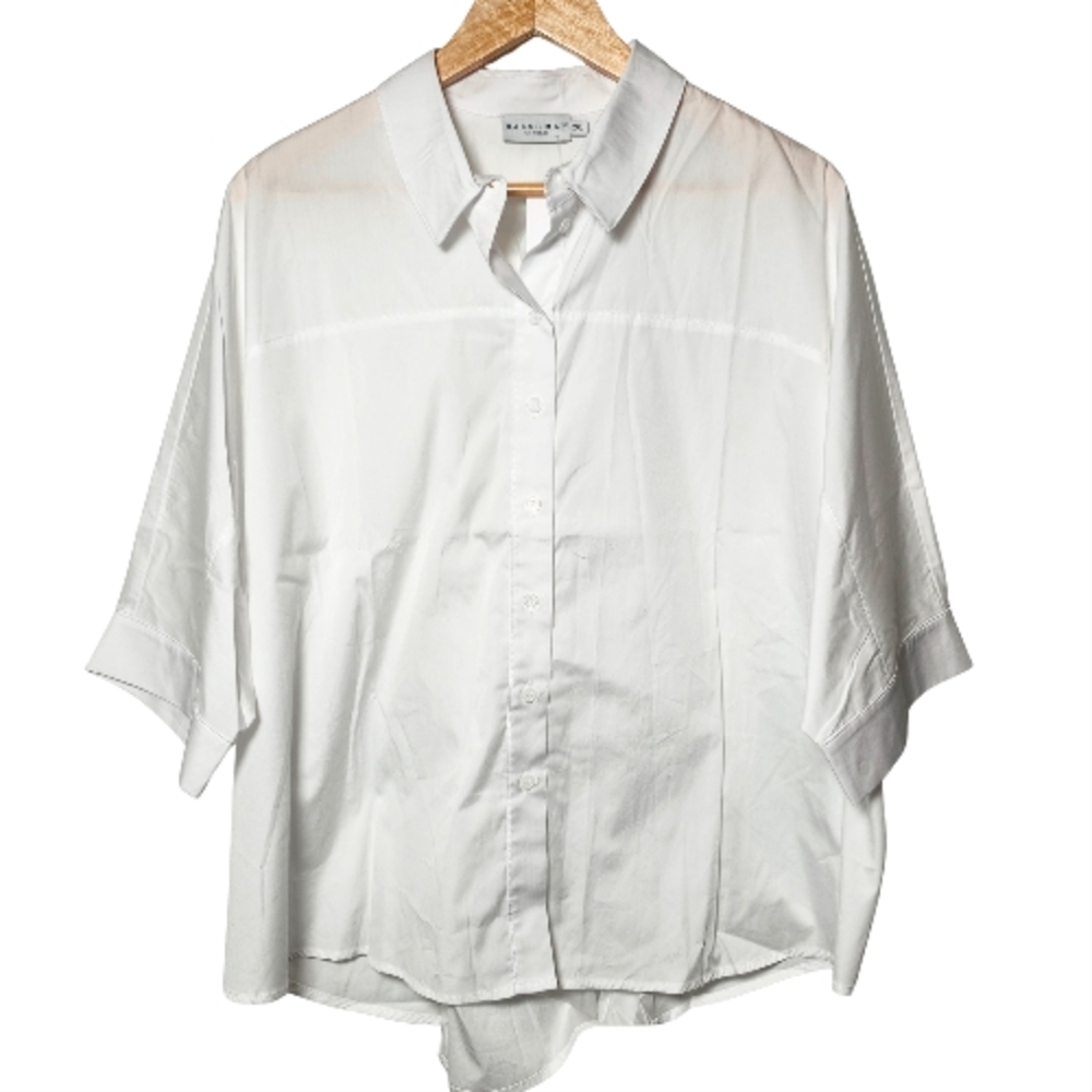 NWT Harshman Monet Cotton White Blouse Size 2XL